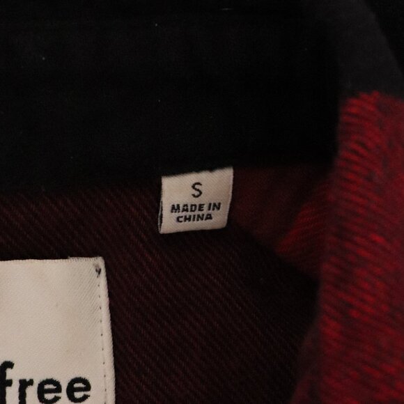 Wilfred Free Womens Red Sz S Plaid Buttoned Casual Layering Midi Dress - Picture 12 of 14